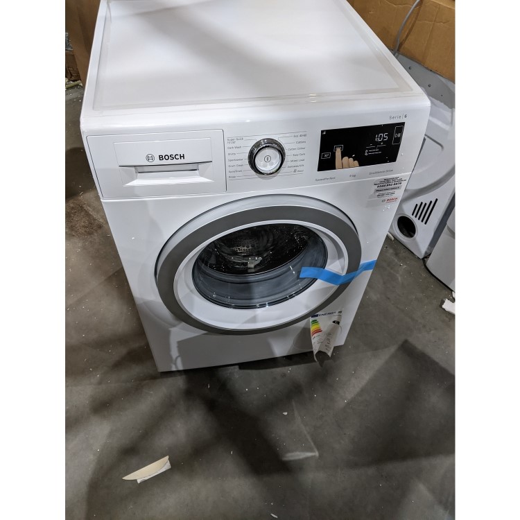 Refurbished Bosch Serie 6 WAU28R90GB Freestanding 9KG 1400 Spin Washing Machine White