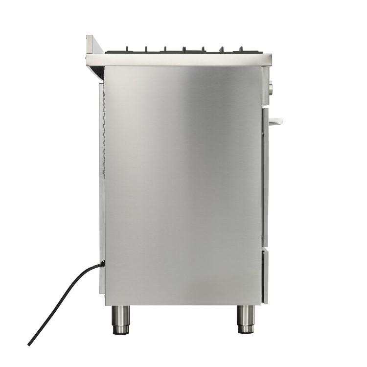 Refurbished Britannia Delphi 90cm Double Oven Dual Fuel Range Cooker - Stainless Steel