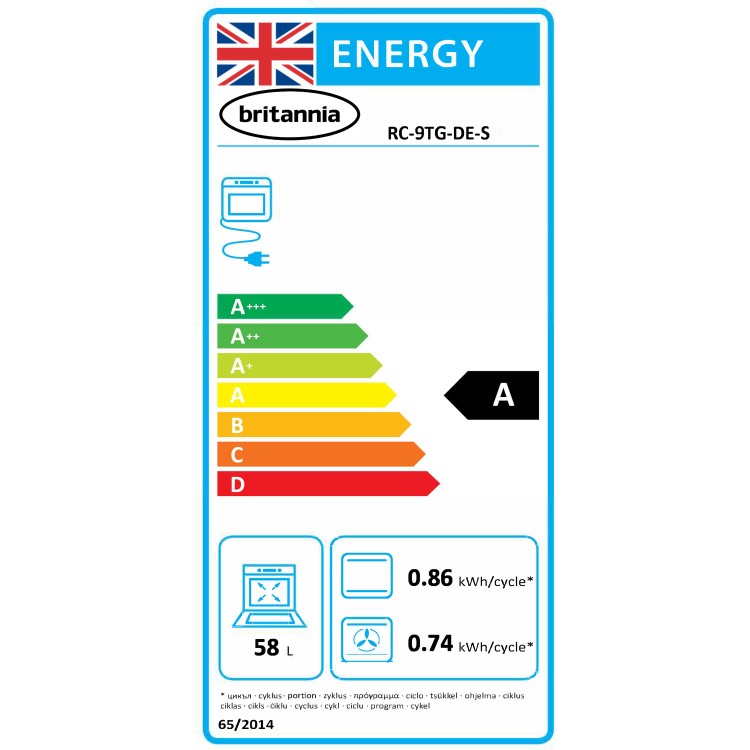 Refurbished Britannia Delphi 90cm Double Oven Dual Fuel Range Cooker - Stainless Steel