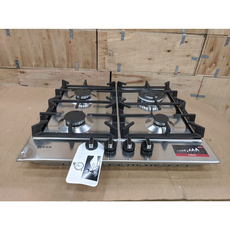 Refurbished Neff N70 T26DS59N0 60cm 4 Burner Gas Hob Stainless Steel