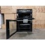 Refurbished Hotpoint Ultima HUI614K 60cm Double Oven Electric Cooker with Induction Hob Black