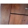 Refurbished AVF FSL1000BLEW Blenheim Affinity Curved Combi TV Stand 1000 Walnut / Black Glass