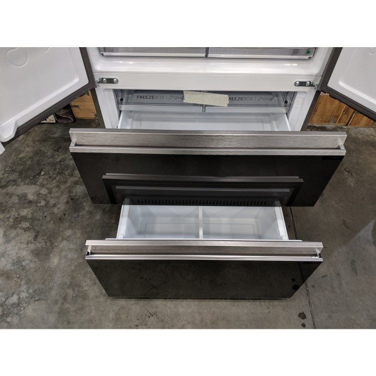 Refurbished Haier HB18FGSAAA 508 Litre American Fridge Freezer Stainless Steel