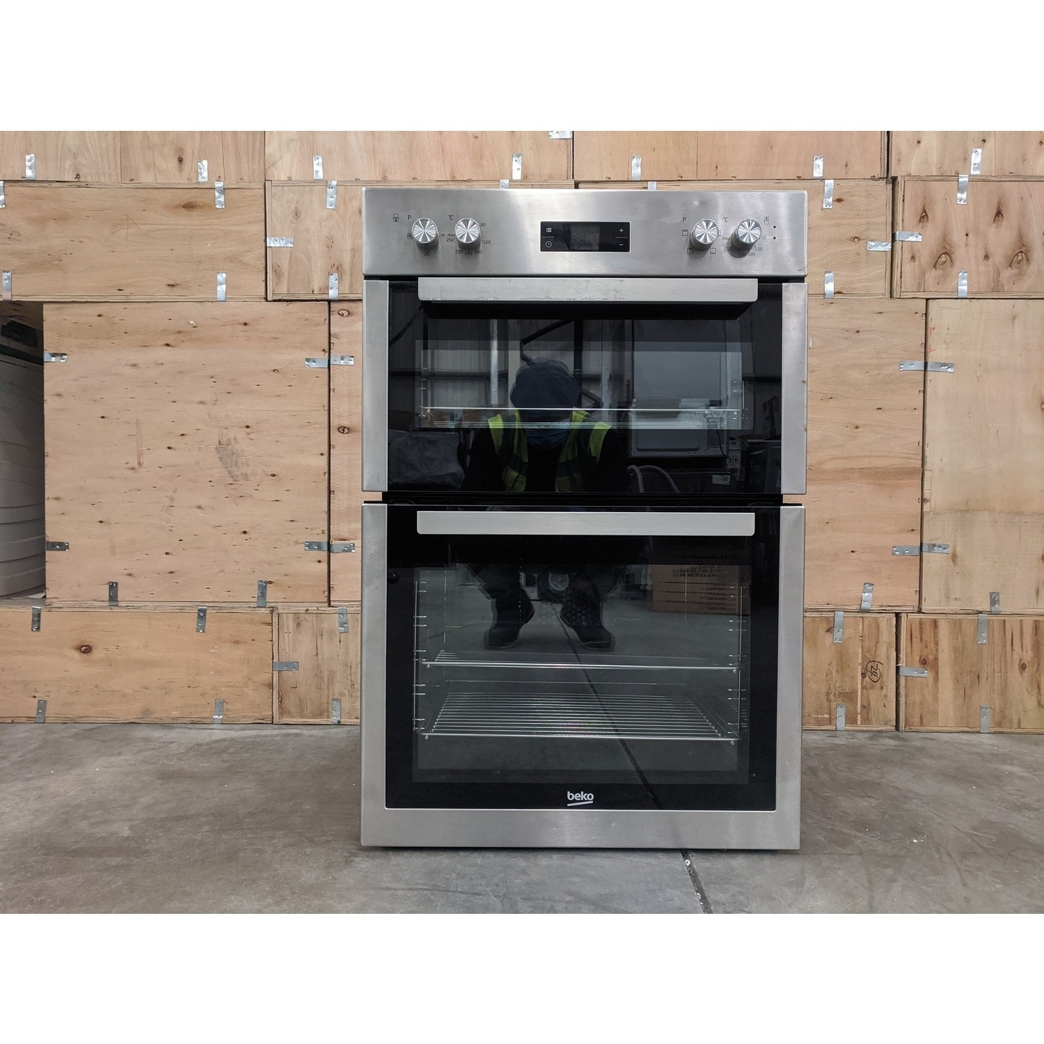 Beko bdf26300x built in double oven discount