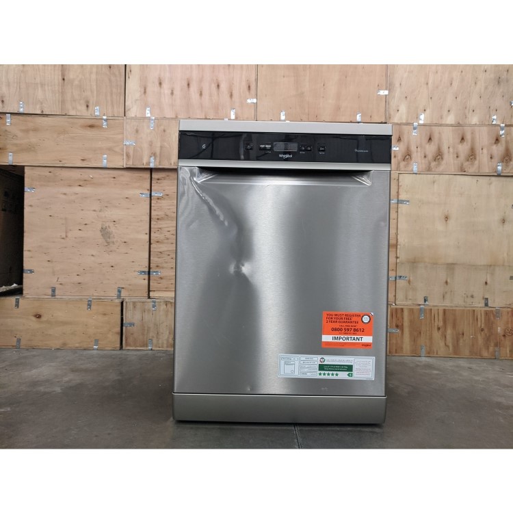 Refurbished Whirlpool WFC3C33PFXUK 14 Place Freestanding Dishwasher