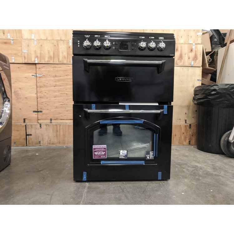 Refurbished Leisure Classic CLA60CEK 60cm Double Oven Electric Cooker with Ceramic Hob Black
