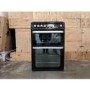Refurbished Hotpoint HUD61KS 60cm Double Oven Dual Fuel Cooker Black