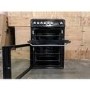 Refurbished Hotpoint HUD61KS 60cm Double Oven Dual Fuel Cooker Black