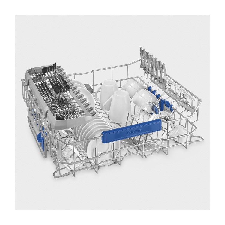 Refurbished Smeg DD13E2 13 Place Semi-Integrated Dishwasher Stainless Steel Control Panel
