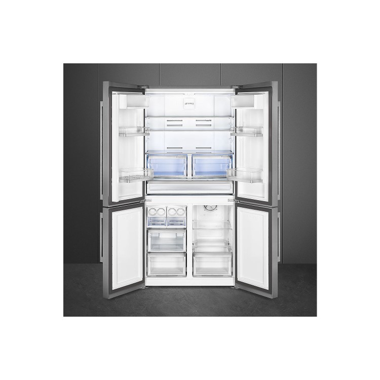 Refurbished Smeg FQ60XDF 572 Litre American Fridge Freezer Stainless Steel