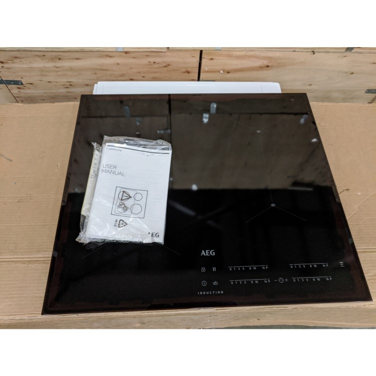 Refurbished AEG MaxiSense IAE64411FB 60cm 4 Zone Induction Hob with Bevelled Edges