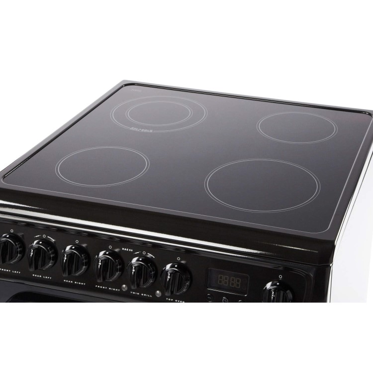Hotpoint HAE60K 60cm Double Oven Electric Cooker - Black