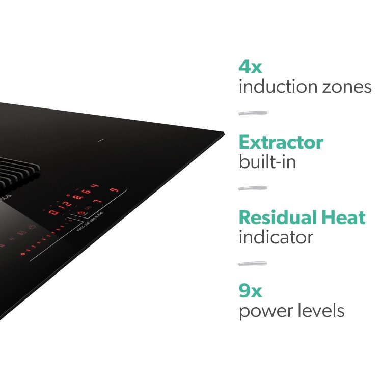Refurbished Elica NikolaTesla Prime NIKOLATESLA_PRIME_RC 83cm Induction Venting Hob Recirculation Only