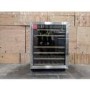 Refurbished Amica AWC600SS Freestanding 46 Bottle Dual Zone Under Counter Wine Cooler Stainless Steel