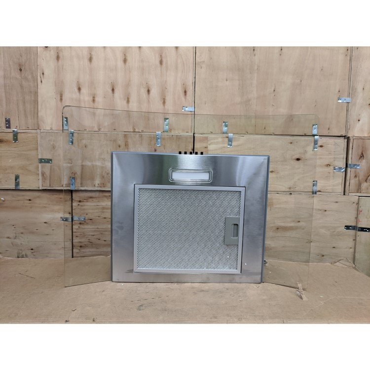 Refurbished Candy CGM70NX 70cm Curved Glass Chimney Cooker Hood Stainless Steel