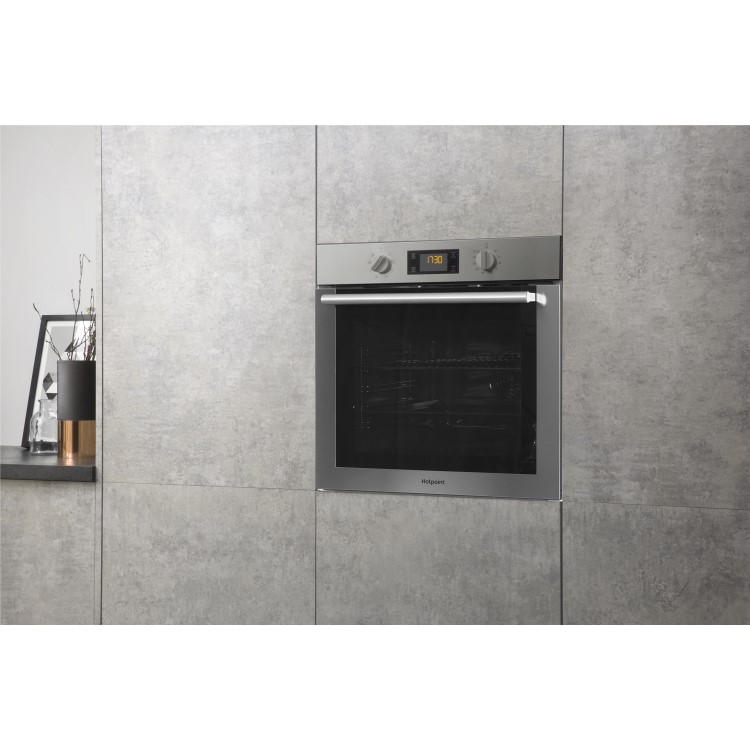 Hotpoint SA4544HIX Electric Fan Assisted Single Oven - Stainless Steel