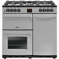 Belling Farmhouse 90DFT 90cm Dual Fuel Range Cooker - Silver Belling Farmhouse 90DFT 90cm Dual Fuel Range Cooker - Silver