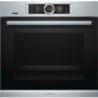 Refurbished Bosch Serie 8 HRG6769S6B 60cm Single Built In Electric Oven With Pyrolytic Cleaning Stainless Steel