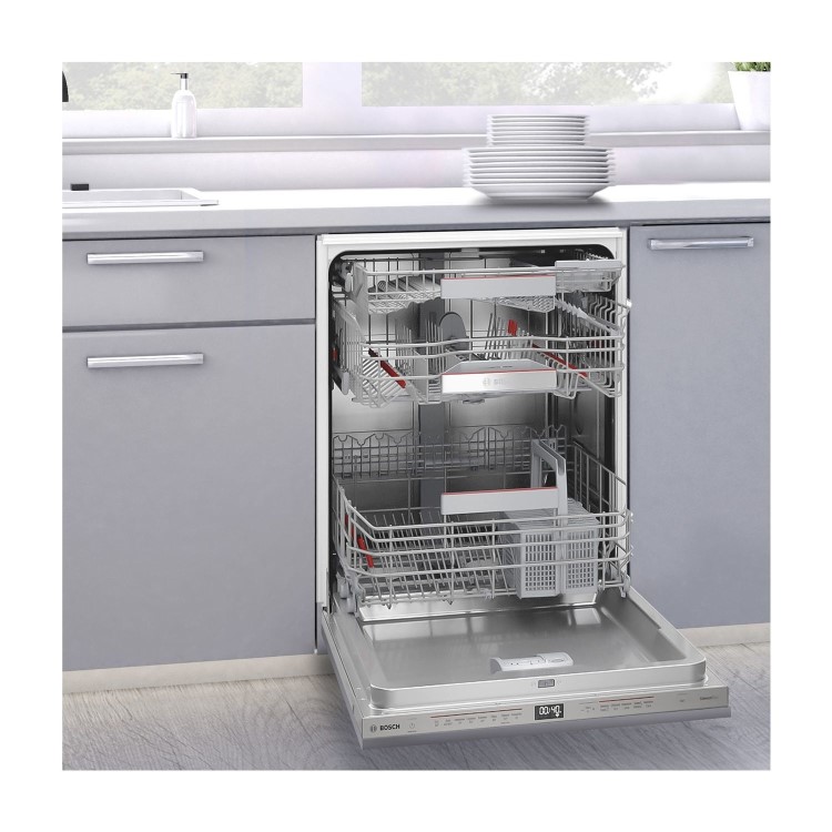 Refurbished Bosch Serie 6 SMD6EDX57G 13 Place Fully Integrated Dishwasher with ExtraCleanZone
