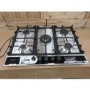 Refurbished Neff N70 T27DA69N0 75cm 5 Burner Gas Hob Stainless Steel and Black