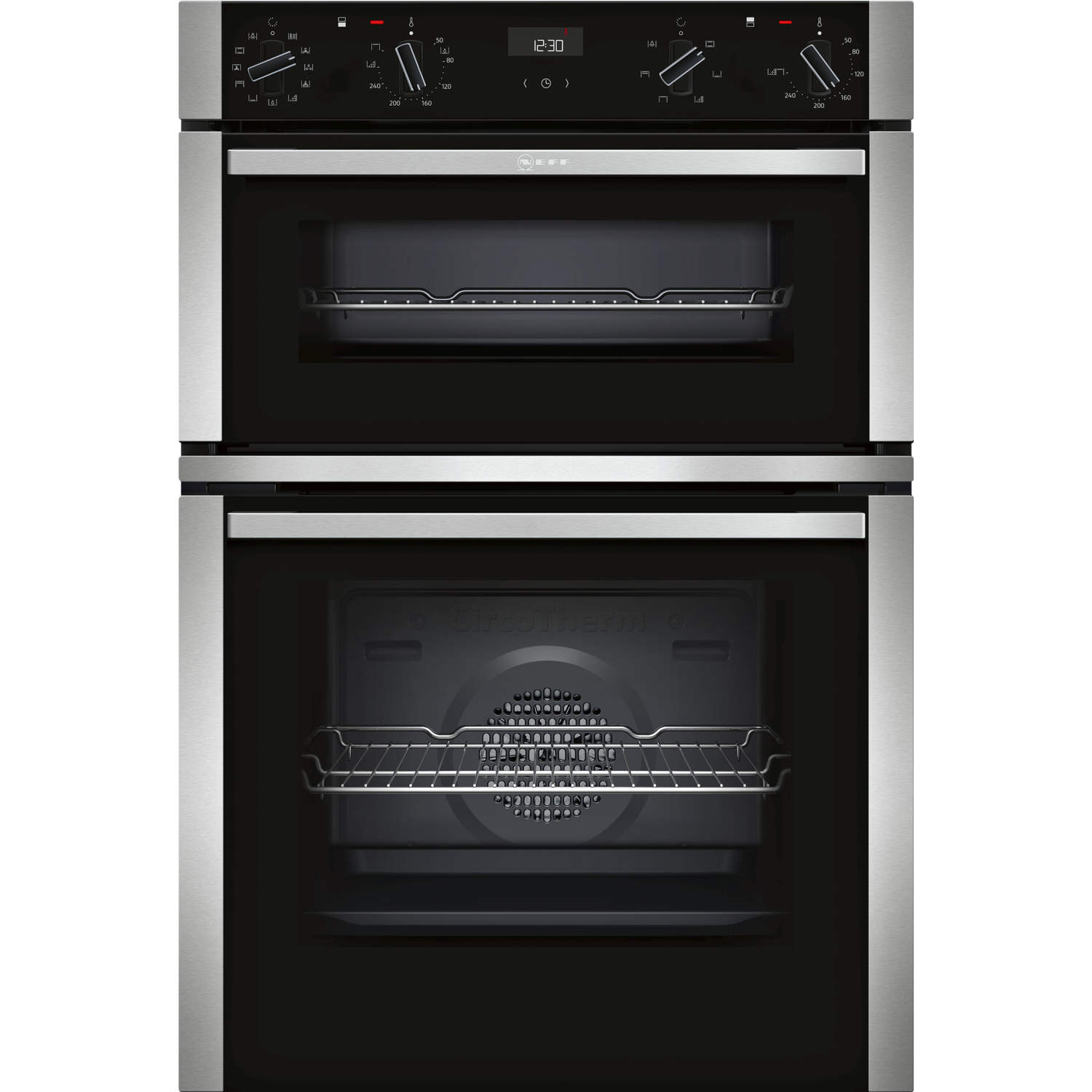 Neff N50 Electric Built In Double Oven with Catalytic Cleaning - Stainless Steel