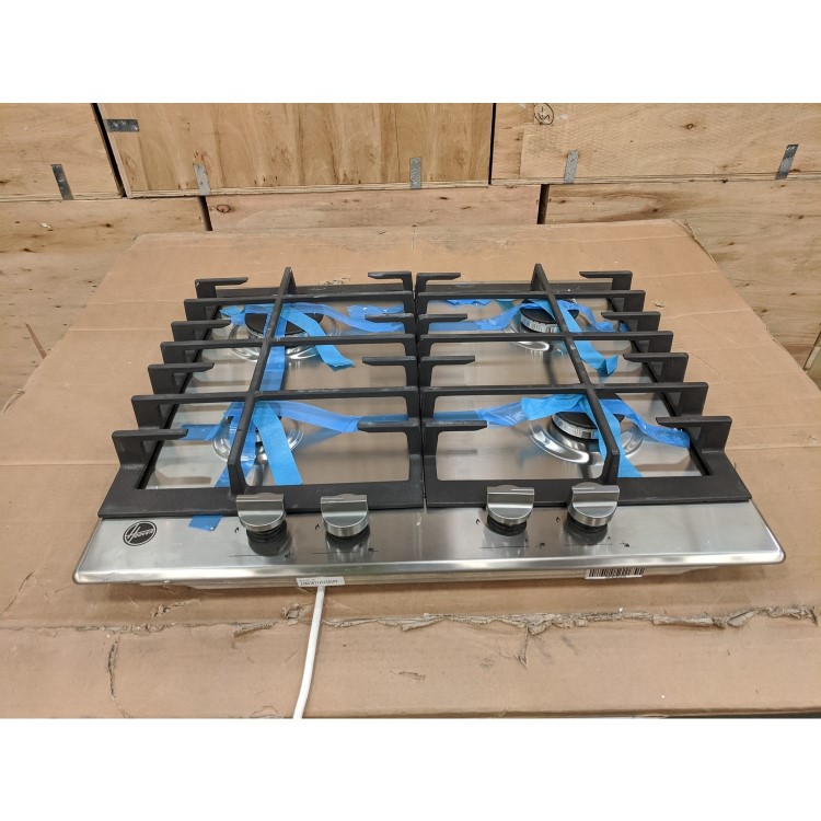Refurbished Hoover H-HOB 300 HMK6GRK3X 60cm 4 Burner Gas Hob