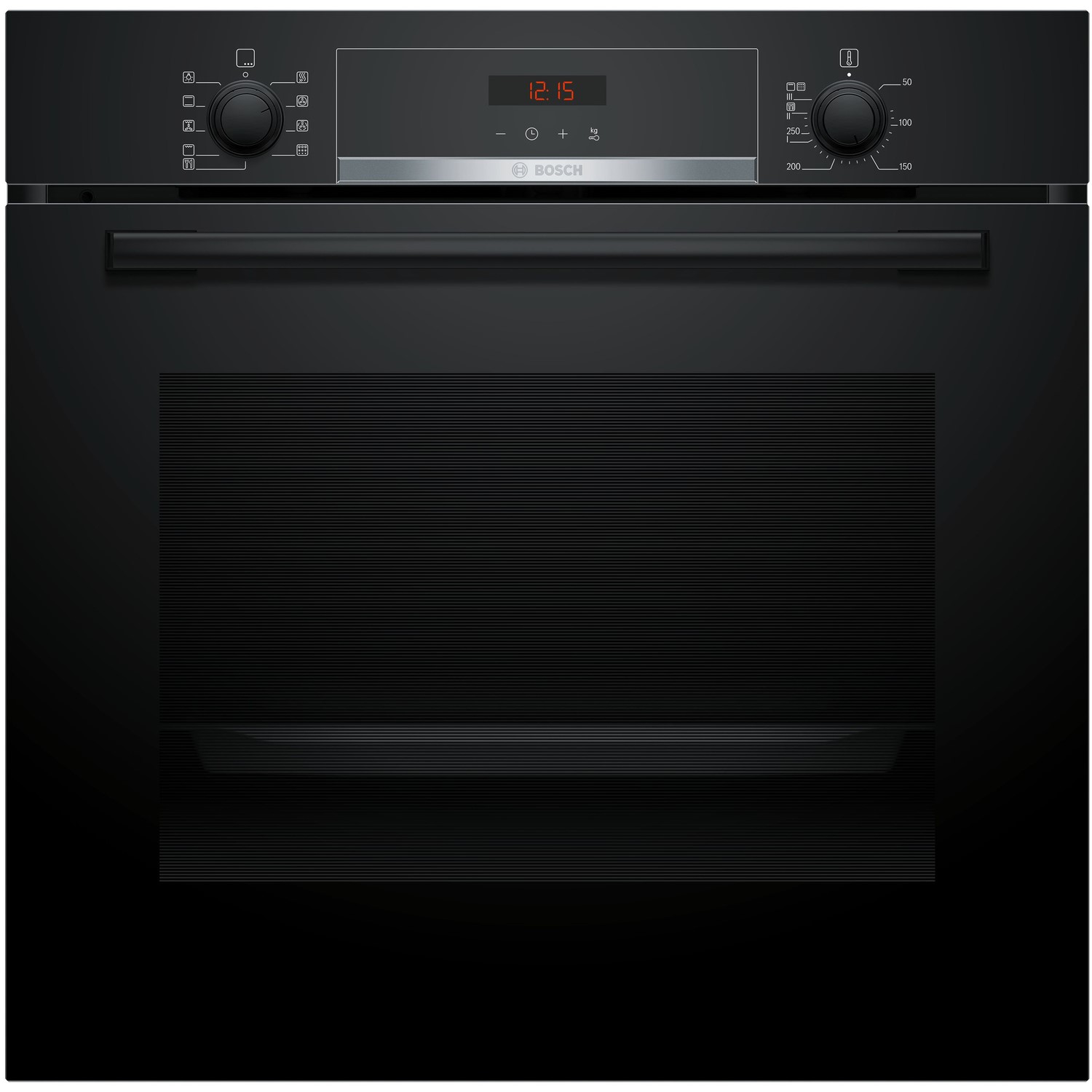 Bosch Serie 4 Pyrolytic Self Cleaning Electric Single Oven - Black