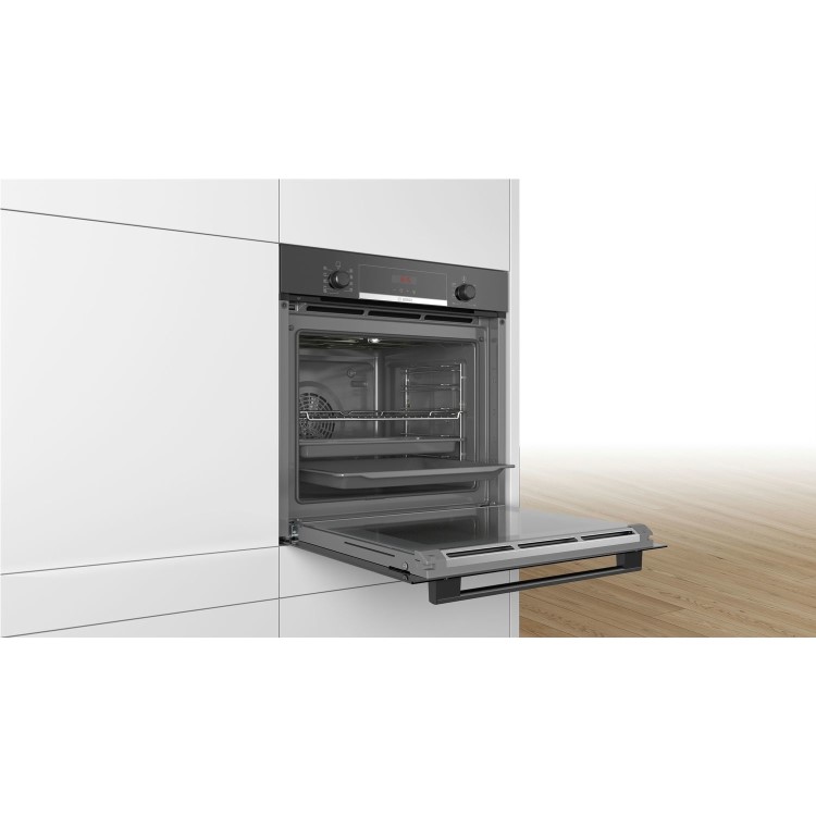 Bosch Series 4 Electric Self Cleaning Single Oven - Black