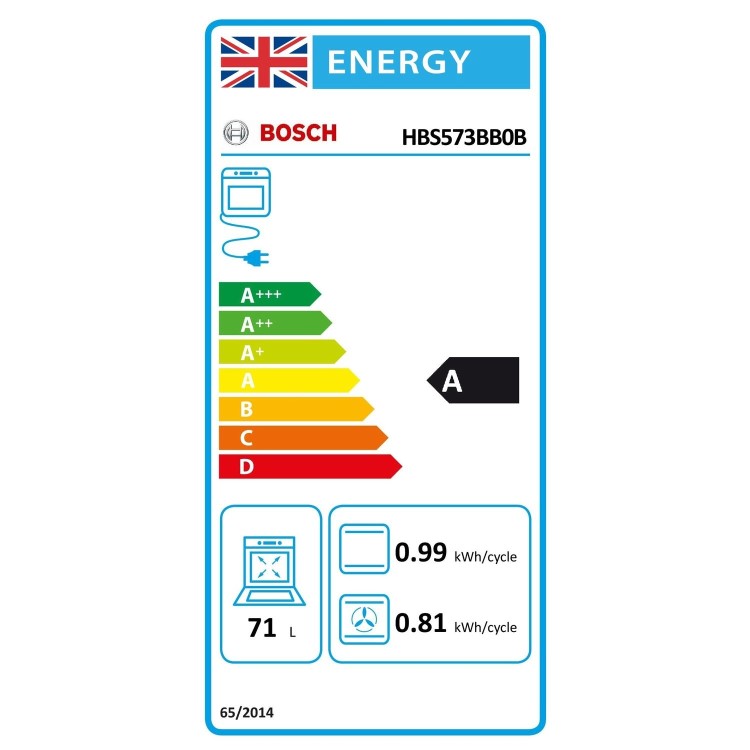 Bosch Series 4 Electric Self Cleaning Single Oven - Black