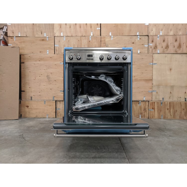 Refurbished Smeg Concert SUK61MX8 60cm Single Oven Dual Fuel Cooker Stainless Steel