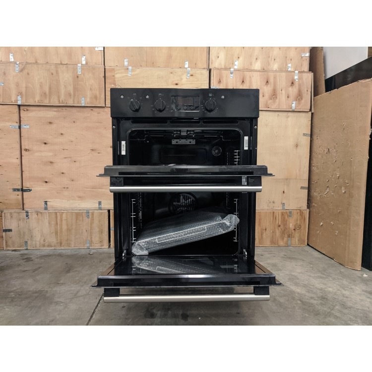 Refurbished Hotpoint Luce DU2540BL 60cm Double Built Under Electric Oven Black