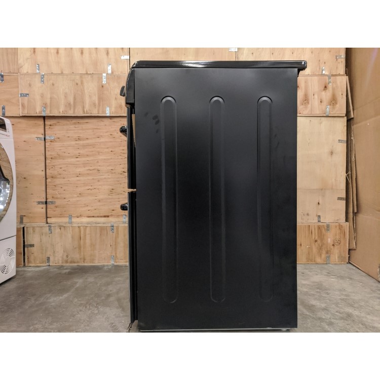 Refurbished Hotpoint HAE60KS 60cm Double Oven Electric Cooker Black