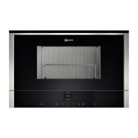 Refurbished Neff N70 C17GR00N0B Built In 21L with Grill 900W Left Hinged Door Microwave Stainless Steel