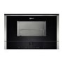 Refurbished Neff N70 C17GR00N0B Built In 21L with Grill 900W Left Hinged Door Microwave Stainless Steel