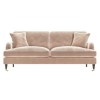 Velvet 2 Seater Sofa in Blush Pink - Payton