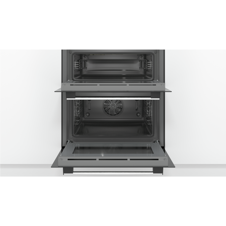 Refurbished Bosch NBS113BR0B Serie 2 Multifunction Electric Built-under Double Oven Stainless Steel