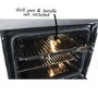electriQ 65L 9 Function Plug In Electric Fan Single Oven - Stainless Steel