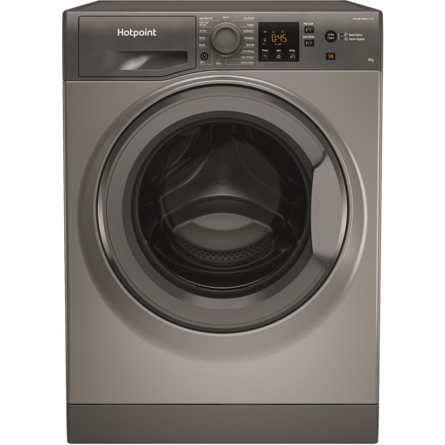 Hotpoint 8kg 1400rpm Freestanding Washing Machine - Graphite