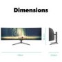 Refurbished electriQ eiQ-43CVSUWD120FSHQ 43"HDR Freesync Super Ultrawide QLED Curved Monitor