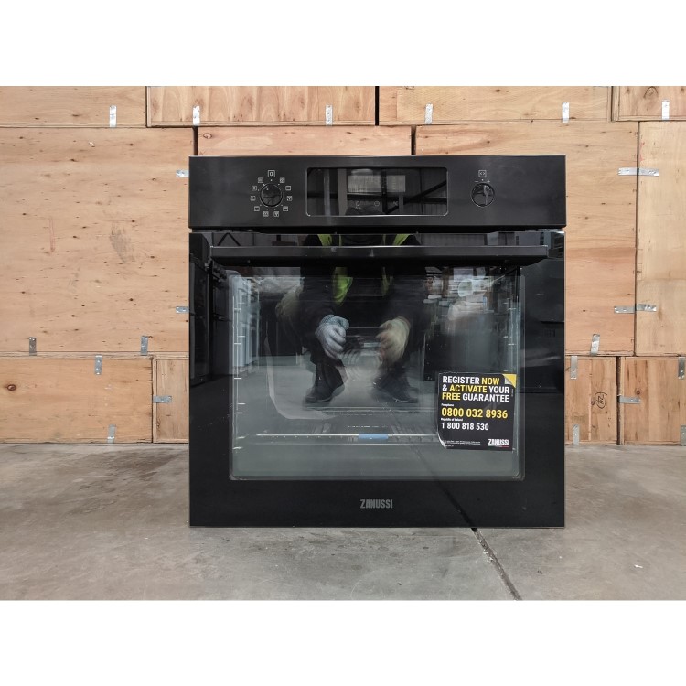Refurbished Zanussi Series 60 ZOPNX6K2 60cm Single Built In Electric SelClean Oven Black