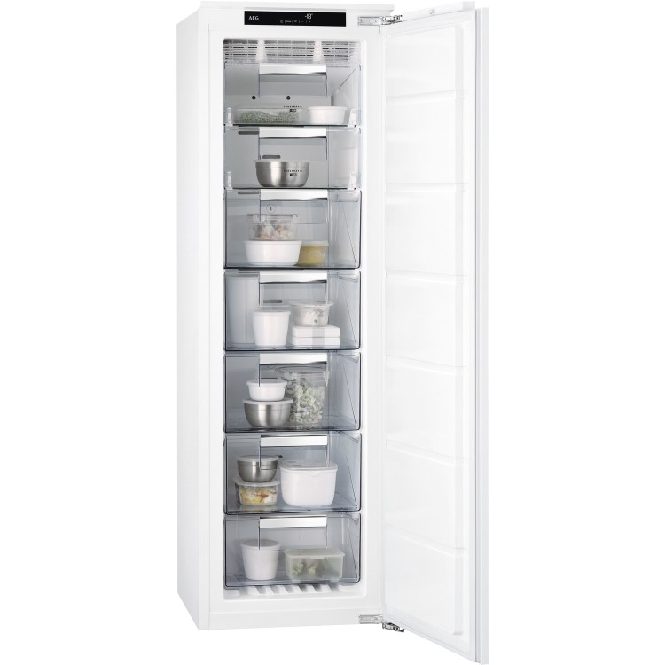 Refurbished AEG ABB818F6NC Integrated 204 Litre Freezer White