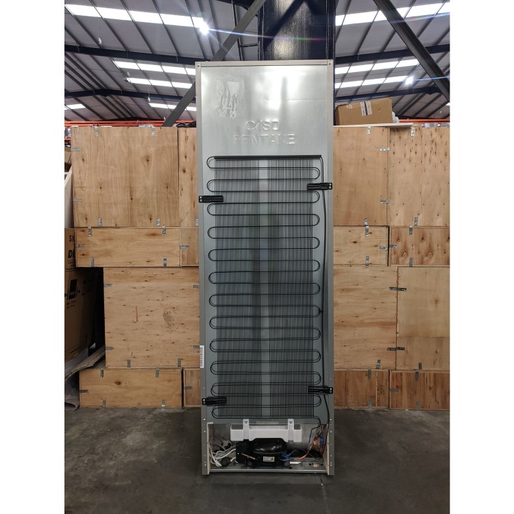 Refurbished Zanussi ZUHE30FU2 Freestanding 280 Litre Tall Freezer Stainless Steel Look