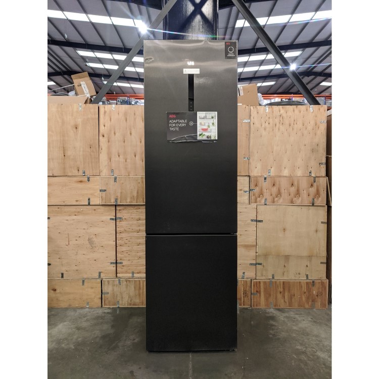 Refurbished AEG RCB736E5MB Freestanding 347 Litre 60/40 Frost Free Fridge Freezer Black