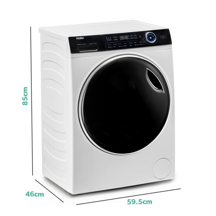 Refurbished Haier HWD80-B14979 Freestanding 8/5KG 1400 Spin Washer Dryer White