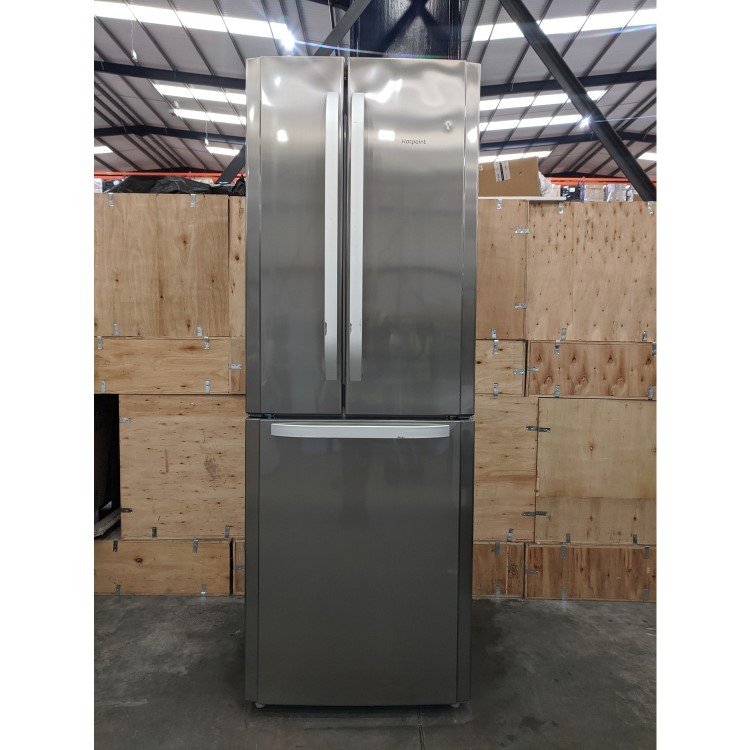 Refurbished Hotpoint FFU3DX1 446 Litre American Fridge Freezer Stainless Steel Look