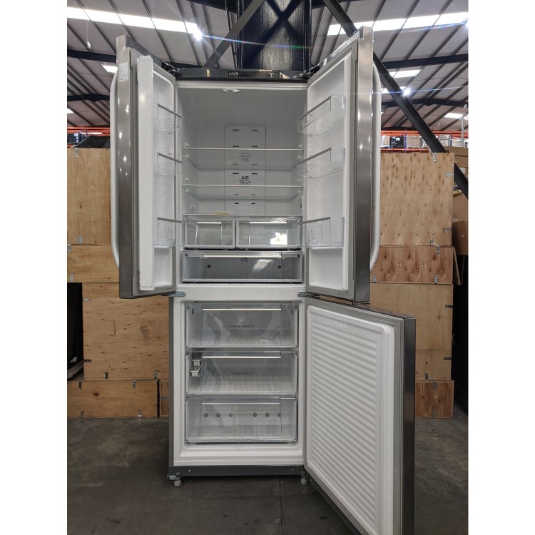 Refurbished Hotpoint FFU3DX1 446 Litre American Fridge Freezer Stainless Steel Look