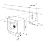 Hotpoint 8kg 1400rpm Integrated Washing Machine - White