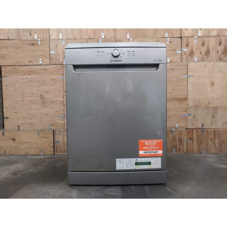 Refurbished Indesit DFE1B19XUK 13 Place Freestanding Dishwasher Silver