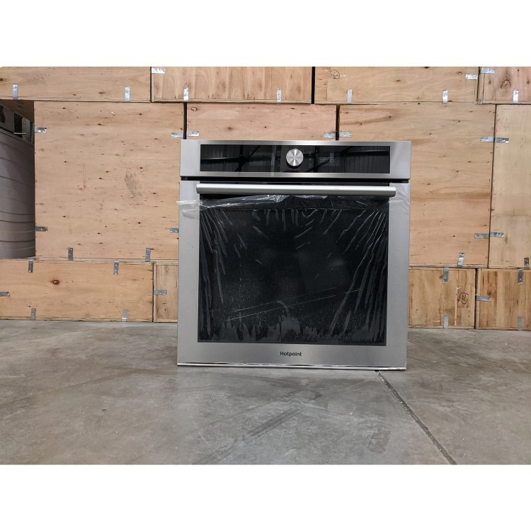 Refurbished Hotpoint SI4854HIX 60cm Single Built In Electric Oven with LCD Control Panel Stainless Steel
