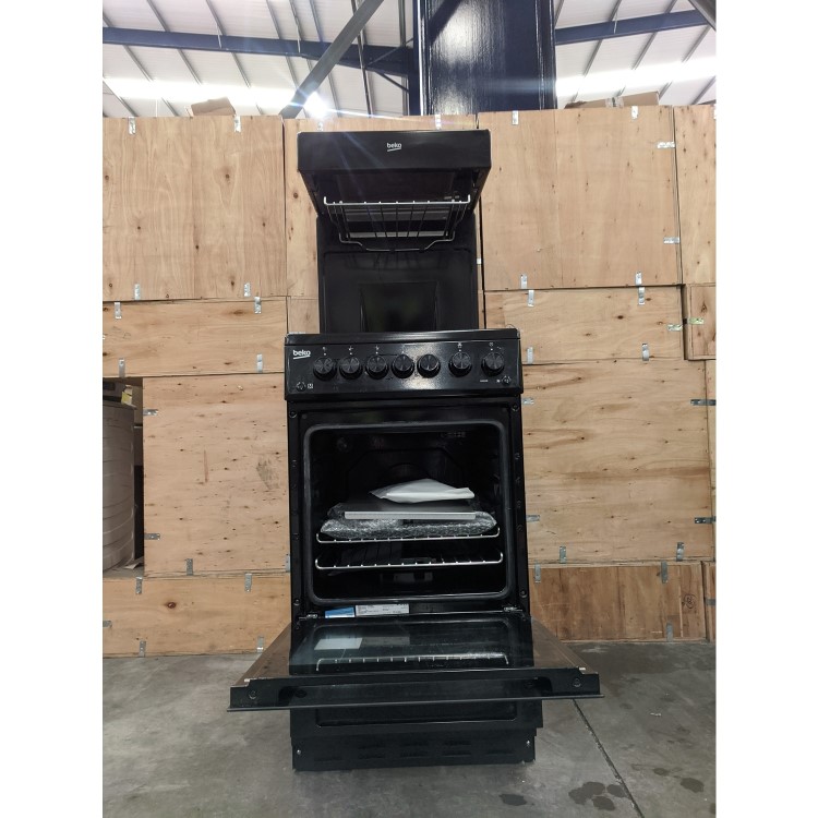 Refurbished Beko KA52NEK 50cm Gas Cooker With Eye Level Grill Black